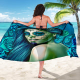 Calavera Fresh Look Design #2 Sarong (Turquoise Tiffany Rose) - FREE SHIPPING Calavera Fresh Look Design #2 Sarong (Turquoise Tiffany Rose) - FREE SHIPPING