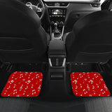 Musical Notes Design #1 (Red) Car Floor Mats - FREE SHIPPING Musical Notes Design #1 (Red) Car Floor Mats - FREE SHIPPING