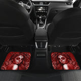Calavera Fresh Look Design #2 Car Floor Mats (Red Freedom Rose, Front & Back) - FREE SHIPPING Calavera Fresh Look Design #2 Car Floor Mats (Red Freedom Rose, Front & Back) - FREE SHIPPING