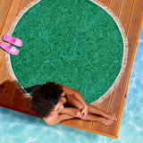 Nautical Design Beach Blanket (Dark Green) - FREE SHIPPING Nautical Design Beach Blanket (Dark Green) - FREE SHIPPING