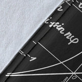 Mathematica Chalkboard Design #1 Throw Blanket (Black) - FREE SHIPPING Mathematica Chalkboard Design #1 Throw Blanket (Black) - FREE SHIPPING