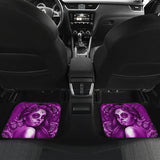 Calavera Fresh Look Design #2 Car Floor Mats (Purple Night Owl Rose, Front & Back) - FREE SHIPPING Calavera Fresh Look Design #2 Car Floor Mats (Purple Night Owl Rose, Front & Back) - FREE SHIPPING