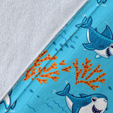 Shark Pattern #2 Throw Blanket - FREE SHIPPING Shark Pattern #2 Throw Blanket - FREE SHIPPING