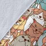 Crazy Cats Collection Throw Blanket - FREE SHIPPING Crazy Cats Collection Throw Blanket - FREE SHIPPING