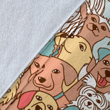 Crazy Dogs Collection Throw Blanket - FREE SHIPPING Crazy Dogs Collection Throw Blanket - FREE SHIPPING