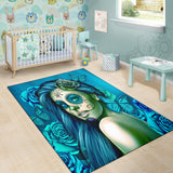 Calavera Fresh Look Design #2 Floor Covering (Vertical, Turquoise Tiffany Rose) - FREE SHIPPING Calavera Fresh Look Design #2 Floor Covering (Vertical, Turquoise Tiffany Rose) - FREE SHIPPING