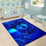 Calavera Fresh Look Design #2 Floor Covering (Horizontal, Blue Elusive Rose) - FREE SHIPPING Calavera Fresh Look Design #2 Floor Covering (Horizontal, Blue Elusive Rose) - FREE SHIPPING