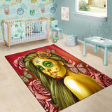 Calavera Fresh Look Design #2 Floor Covering (Vertical, Yellow Smiley Face Rose) - FREE SHIPPING Calavera Fresh Look Design #2 Floor Covering (Vertical, Yellow Smiley Face Rose) - FREE SHIPPING