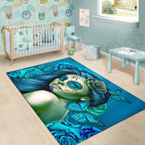 Calavera Fresh Look Design #2 Floor Covering (Horizontal, Turquoise Tiffany Rose) - FREE SHIPPING Calavera Fresh Look Design #2 Floor Covering (Horizontal, Turquoise Tiffany Rose) - FREE SHIPPING