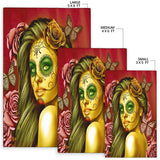 Calavera Fresh Look Design #2 Floor Covering (Vertical, Yellow Smiley Face Rose) - FREE SHIPPING Calavera Fresh Look Design #2 Floor Covering (Vertical, Yellow Smiley Face Rose) - FREE SHIPPING