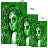 Calavera Fresh Look Design #2 Floor Covering (Vertical, Green Lime Rose) - FREE SHIPPING Calavera Fresh Look Design #2 Floor Covering (Vertical, Green Lime Rose) - FREE SHIPPING