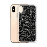 Science Chalkboard iPhone Phone Case (Black) Science Chalkboard iPhone Phone Case (Black)