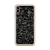 Science Chalkboard iPhone Phone Case (Black) Science Chalkboard iPhone Phone Case (Black)