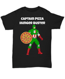 Captain Pizza Hunger Buster Unisex Tee