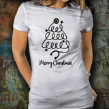 Nurse Christmas Tree Unisex Tee (Ash Grey, White)