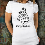 Nurse Christmas Tree Unisex Tee (Ash Grey, White)