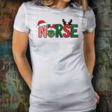 Nurse Grinch Unisex Tee (Ash Grey, Cyber Pink, Purple, White)