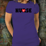 Nurse Heartbeat Unisex Tee (Ash Grey, Pink Purple, White)