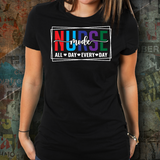 Nurse Mode All Day Every Day Unisex T-Shirt (Black)