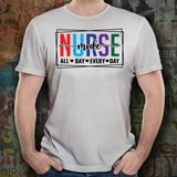 Nurse Mode All Day Every Day Unisex T-Shirt (White, Grey)