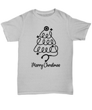 Nurse Christmas Tree Unisex Tee (Ash Grey, White)