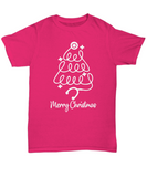 Nurse Christmas Tree Unisex Tee (Black, Pink, Purple)