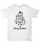 Nurse Christmas Tree Unisex Tee (Ash Grey, White)