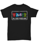 Writer Mode All Day Every Day Unisex T-Shirt (Black)