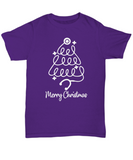 Nurse Christmas Tree Unisex Tee (Black, Pink, Purple)