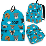 I Love Dogs Backpack (Richmond SPCA Blue) - FREE SHIPPING