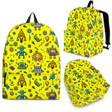 Mutant Robots Backpack (Yellow) - FREE SHIPPING