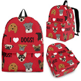 I Love Dogs Backpack - FREE SHIPPING