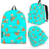 Wildlife Collection - Lazy Sloths (Cyan) Backpack - FREE SHIPPING