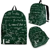 Science Chalkboard Backpack Design #3 - FREE SHIPPING