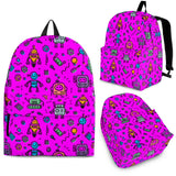 Mutant Robots Backpack (Lilac) - FREE SHIPPING