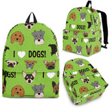 I Love Dogs Backpack (Richmond SPCA Green) - FREE SHIPPING