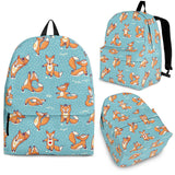 Yoga Foxes Backpack (Light Blue) - FREE SHIPPING