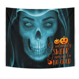 Up To No Good - Halloween Wall Tapestry - FREE SHIPPING
