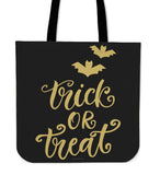 Trick Or Treat Design #1 Halloween Trick Or Treat Cloth Tote Goody Bag