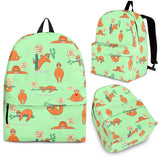 Wildlife Collection - Lazy Sloths (Light Green) Backpack - FREE SHIPPING