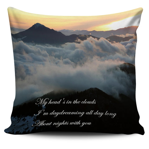 My Head's In The Clouds Haiku Pillow Cover