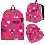 I Love Dogs Backpack (FPD Pink) - FREE SHIPPING