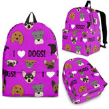 I Love Dogs Backpack (FPD Lilac) - FREE SHIPPING