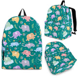 Wildlife Collection - Elephants (Teal) Backpack - FREE SHIPPING
