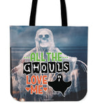 All The Ghouls Love Me Halloween Trick Or Treat Cloth Tote Goody Bag