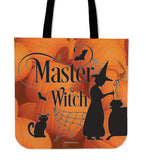 Master Witch Halloween Trick Or Treat Cloth Tote Goody Bag