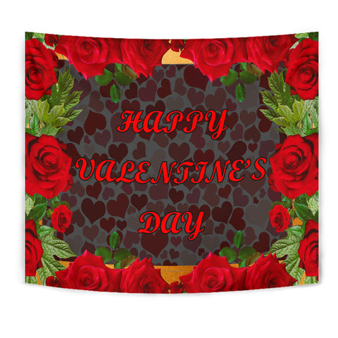 Happy Valentine's Day Design #1 Wall Tapestry - FREE SHIPPING