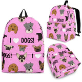 I Love Dogs Backpack (Richmond SPCA Light Pink) - FREE SHIPPING