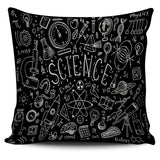 Science Chalkboard Pillow Cover
