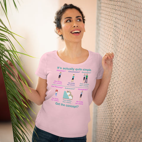 Bodily Autonomy (Homebirth)  Organic Women's Lover T-shirt